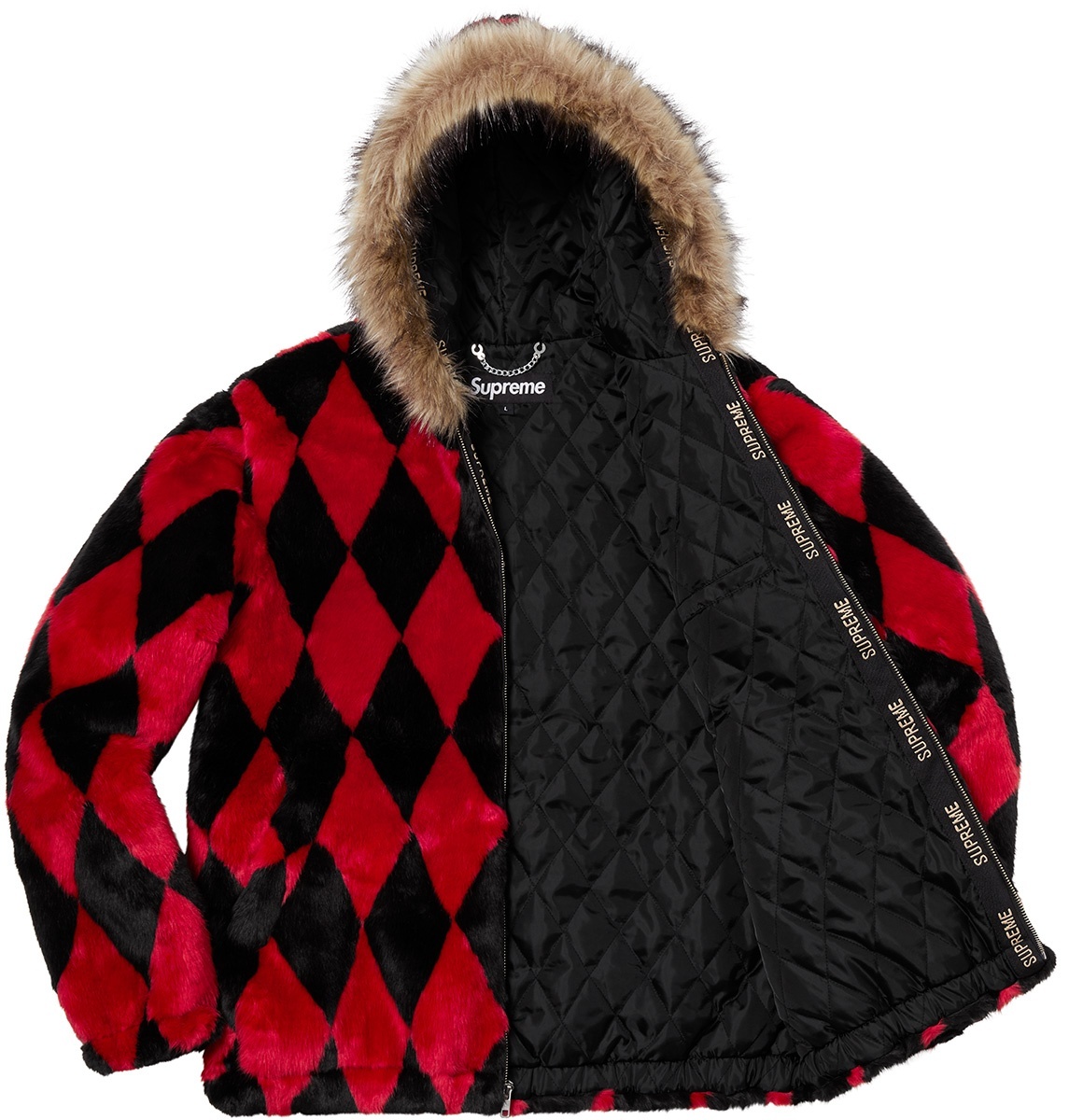 Diamond Faux Fur Jacket view 10